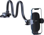 OQTIQ 13" Gooseneck Car Phone Mount – Windshield & Dashboard Holder with Strong Suction Cup, Anti-Shake Stabilizer, One-Button Release – Compatible with iPhone 16/15/14 and All Smartphones - Image 2