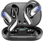 Open Ear Clip Wireless Earbuds Bone Conduction Headphones, Bluetooth 5.4, Open Ear Design for Running Fitness,office，Built-in Mic, IPX7 Waterproof, LED Display Charging Case,Ear Hooks Ear Buds - Image 2