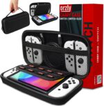 Orzly Carry Case Compatible with Nintendo Switch and New Switch OLED Console -Protective Hard Portable Travel Carry Case Shell Pouch with Pockets for Accessories and Games - Image 2