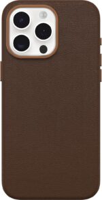 OtterBox iPhone 15 Pro Max Symmetry Series Cactus Leather for MagSafe - Rich Adobe (Brown), Snaps to MagSafe, Ultra-Sleek, Raised Edges Protect Camera & Screen - Image 2
