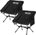 Overmont Ultralight Portable Camping Chair- Lightweight Folding Backpacking Chair, Support up to 330Lbs Compact Beach Chair for Adults with Carry Bag for Backpack Hiking Fishing Outdoor Camp Travel - Image 2