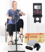 Pedal Exerciser Bike Hand Arm Leg and Knee Peddler Adjustable Fitness Equipment for Seniors, Elderly Home Pedal Exercise Bike for Total Body, with Gift Box & Monitor - Image 2