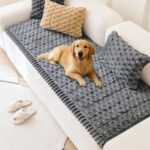 Pet Washable Couch Cover Protector pet Non-Slip Sofa Cover for Dogs Durable Couch Covers for Pet Friendly Dog Mat for Couches and Sofas Mat Bed (Grey, 27.6" x 82.7"/70 x 210cm) - Image 2