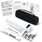 Portable Printers Wireless for Travel, Bluetooth Inkless Thermal Printer, Support 8.5" X 11" US Letter & A4, Small Mobile Printer with Carry Case and 4 Rolls Thermal Paper Kit, for Home Car Receipt - Image 2
