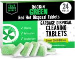 Rockin' Green Deep Cleaning and Deodorizing Tablets for Dishwashers, Washing Machines, and Garbage Disposals, Removes Odor and Residue (Garbage Disposal Cleaning Tablets, 24 Pack) - Image 2