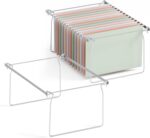 SUNEE Hanging File Folder Frame, Letter Size Files Holder Bars,17.5 Inches, Set of 2 - Image 2