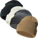 Sea Zaela 4 Packs Baby Toddler Winter Hats Infant Boys Girls Beanie Soft Knitted Hat Set - Image 2