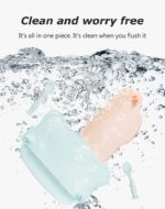 Silicone Placemats for Babies & Toddlers - Deep Food Catcher Pocket & Stable Base for Restaurants, Travel Essentials Set with Storage Pouch (3-Piece Set) Brown - Image 2