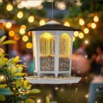 Solar Bird Feeders for Outdoors Hanging - Attract Wild Birds & Cardinals, Elegant Minimalist Design, Garden Décor, Unique Gift - Image 2
