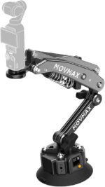 Solar-Powered Electronic Suction Cup car Mount,Movmax Blade arm for Osmo Pocket 3,Auto-Suction Cups Camera Mount,with 1/4 Universal Locking Screw,for Pocket 3,Vlogging&Action Camera(New Updates) - Image 2