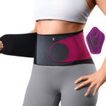 Ultra Thin Back Brace for Lower Back Pain Women, Enhanced Lumbar Support System, Seamless Yoga Fabric, Slim-Fit & Invisible, Wear under Clothes, Sciatica, Posture, Lifting, Rose, Size M - Image 2