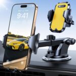 VICSEED [True Strongest Suction] [Rally Racing-Grade Stability] Phone Holders for Your Car 2025 Upgraded Car Phone Holder Mount Truck Stand Cradle for iPhone Samsung All Phones, Yellow - Image 2