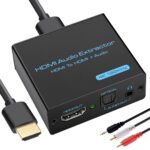 VPFET HDMI Audio Extractor 4K HDMI to Optical 3.5mm AUX Audio Adapter Splitter Converter Support HDCP Digital DTS 5.1 PCM - Image 2