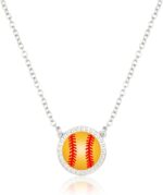 Volleyball/Softball/Soccer/Basketball/Football/Baseball/Pickleball Necklace for Women Girls, Mom Sports Pendant Necklaces Jewelry Game Day Team Gifts - Image 2