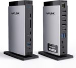 WAVLINK DisplayLink Docking Station 3 Monitors with 130WPD Power Adapter, USB C Laptop Dock for M1/M2/M3/M4/Mac and Windows, Thunderbolt 4/3 - Image 2