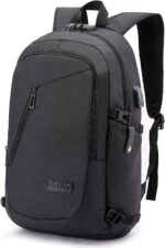 WENIG Anti-Theft Travel Laptop Backpack with USB Charging Port Lock,Water Resistant Slim Work Computer Bag for Men College Bookbags Fits 15.6 Inch Laptop - Image 2