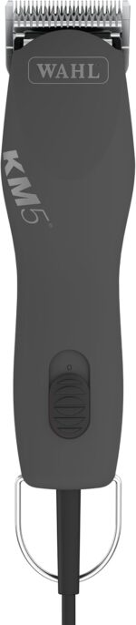 Wahl Pro Animal Curly Coat - KM 2-Speed Pro Clipper - Cat & Dog Grooming Clipper for Pet Care - Great for Poodles & Golden Doodles - Includes 2 Stainless Steel Guide Combs - Gunmetal - Image 2