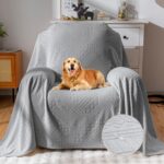 Waterproof Recliner Chair Covers, Anti-Slip Reclining Chair Covers, Pet-Friendly, Washable, Durable and Breathable Couch Covers – Reversible Design for Sofa Protection(71x71in/Light Grey) - Image 2