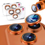 X-it 2-Pack Camera Lens Screen Protector for iPhone 17 Pro Max/17 Pro [Not Easy to Break][Strong Adsorption] Shatterproof Anti-Scratch Ultra HD Mechanical 9H Tempered Glass Lens Protector Case Friendly - Image 2