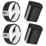 iPhone 17 16 15 Pro Max Charger Fast Charging, 10 FT iPhone 17 Charging Cable Long USB C 10FT Cord with 20W PD Fast iPhone 17 Pro Max Chargers Block for iPhone 17/17 Pro Max/17 Air/16/15 Series, iPad - Image 2