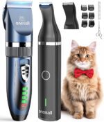 oneisall Cat Clippers and Paw Trimmer 3 in 1 Cat Grooming Kit,Cat Clippers for Matted Hair,Cordless Kitty Shaver for Matted Long Hair,2 Speed Pet Clippers - Image 2