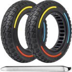 10X2.125 Inch Solid Tires for Electric Scooter,50/75-6.1 Replacement Wheel, 10X2.125 Rubber Tyre for Gotrax G4& Turboant X7 Pro& Segway Ninebot F25/F30/F40/F65& Hiboy S2 Pro/ S2 MAX-3 color-(2PCS) - Image 2