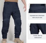Men’s Tactical Pants with Knee Pads Waterproof G3 Combat Pants Camo Cargo Pants with 10 Pockets No Belt - Image 5