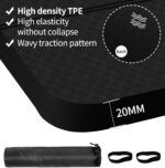 nuveti Large Exercise Mat - 15mm/20mm/30mm Thick Yoga Mat | Workout Mat for Fitness, Yoga, Pilates, Stretching & Floor Exercises for Women & Men with Free Carrying Bag - Image 3
