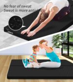 nuveti Large Exercise Mat - 15mm/20mm/30mm Thick Yoga Mat | Workout Mat for Fitness, Yoga, Pilates, Stretching & Floor Exercises for Women & Men with Free Carrying Bag - Image 7