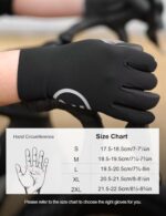 INBIKE Breathable Bike Gloves for Men Women, Full Finger Pad Cycling Gloves, Touchscreen Reflective Mountain Biking Bicycle - Image 6