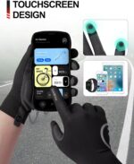 INBIKE Breathable Bike Gloves for Men Women, Full Finger Pad Cycling Gloves, Touchscreen Reflective Mountain Biking Bicycle - Image 7