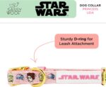 Sassy Woof Dog Collar Star Wars™ Princess Leia - L, Adjustable, Durable, Comfortable and Stylish Pet Accessories for Large Dogs - Officially Licensed - Image 3