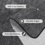 Washable Rug 10x14 Area Rugs for Living Room - Stain Resistant Non-Slip Backing Boho Rug for Bedroom,Durable & Ultra-Thin Vintage Large Area Rug(10x14,Black) - Image 10