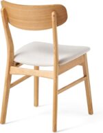 Christopher Knight Home Lucious Fabric / Oak Finish Dining Chairs, 2-Pcs Set, Light Beige - Image 7