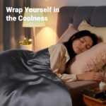 NEXHOME PRO Duvet Cover Queen, Duvet Cover Set, Ultra Soft, Viscose from Bamboo Cooling, 1 Duvet Cover and 2 Pillowcases, 90"x90", Dark Grey, Comforter Not Included - Image 6