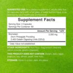 Bromelain Supplement 2,000mg Per Serving, 240 Capsules – Natural Proteolytic Enzymes from Fresh Pineapple – Supports Nutrient Digestion - Image 3