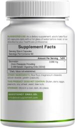 Bromelain Supplement 2,000mg Per Serving, 240 Capsules – Natural Proteolytic Enzymes from Fresh Pineapple – Supports Nutrient Digestion - Image 8
