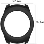for TicWatch Pro Silicone Protective Case Cover, Smartwatch Protective Case Cover for TicWatch Pro Smartwatch, Soft and Durable (Silicone White) - Image 6