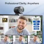 EMEET SmartCam S800-4K Webcam with Tripod for Streaming, Sony 1/2'' Sensor, Supports HDR, PDAF&TOF Dual-autofocus, 1080P@60FPS, Adjustable Heights with 360° Swivel Head, Perfect for Live Streaming - Image 5