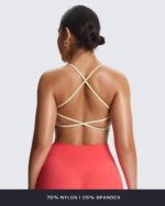 Aoxjox Women's Workout Sports Bras Fitness Ivy Low Impact Bra Yoga Crop Tank - Image 4