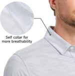 Rouen Polo Shirts for Men Moisture Wicking Quick Dry Lightweight Jacquard Performance Polo Shirts Casual Collared Golf Shirts - Image 6