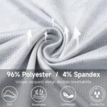 Rouen Polo Shirts for Men Moisture Wicking Quick Dry Lightweight Jacquard Performance Polo Shirts Casual Collared Golf Shirts - Image 7