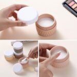 Travel Containers for Toiletries, Silicone Cream Jars BPA-Free, TSA Approved 3oz Travel Size Containers, Leak-proof Silicone Jars with Lid for Cosmetic Face Hand Body Cream (4 Pack) - Image 3