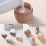 Travel Containers for Toiletries, Silicone Cream Jars BPA-Free, TSA Approved 3oz Travel Size Containers, Leak-proof Silicone Jars with Lid for Cosmetic Face Hand Body Cream (4 Pack) - Image 4