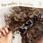 Silk Scrunchies Ponytail Holders – Oversized Mulberry Silk Scrunchies – Extra Large No Damage Hair Ties for Curly, Thick, and Thin - Hair Accessories for Women – Midnight Blooms, XL By Curlfriend - Image 6