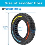 10X2.125 Inch Solid Tires for Electric Scooter,50/75-6.1 Replacement Wheel, 10X2.125 Rubber Tyre for Gotrax G4& Turboant X7 Pro& Segway Ninebot F25/F30/F40/F65& Hiboy S2 Pro/ S2 MAX-3 color-(2PCS) - Image 8