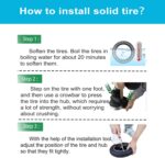 10X2.125 Inch Solid Tires for Electric Scooter,50/75-6.1 Replacement Wheel, 10X2.125 Rubber Tyre for Gotrax G4& Turboant X7 Pro& Segway Ninebot F25/F30/F40/F65& Hiboy S2 Pro/ S2 MAX-3 color-(2PCS) - Image 9