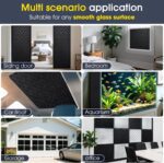 Coavas Blackout Window Film, 100% Sun Blocking & Darkening Privacy Static Cling Film, No Glue Anti-Glare Removable Cover for Bedroom, Living Room, Heat & UV Rejection, 29.5 x 78.7 inches - Image 8