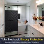 Coavas Blackout Window Film, 100% Sun Blocking & Darkening Privacy Static Cling Film, No Glue Anti-Glare Removable Cover for Bedroom, Living Room, Heat & UV Rejection, 29.5 x 78.7 inches - Image 9