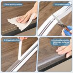 Edge Corner Protector Baby Proofing 18ft (5.5M) with 8 Corners, Clear Soft Corner Protectors Baby Proof, Furniture Corner Guard & Edge Safety, Edge Protector for Table and Fireplace - Image 3